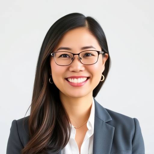 Sarah Chen, Co-founder and CEO, smiling in a business casual setting